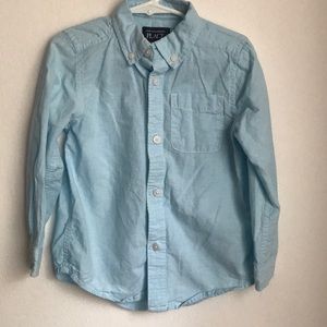Children’s place button down blue shirt